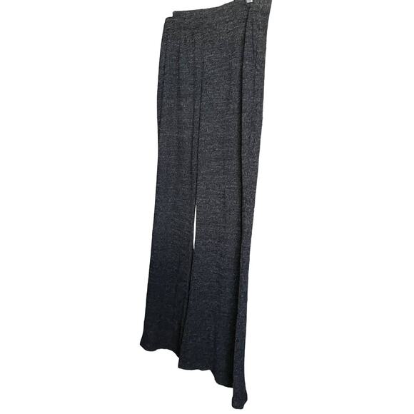 WILD FABL HI-RISE KNIT PANTS, WOMENS, 14 (TALL), HEATHER GRAY, WIDE LEG, PULL-ON - Picture 4 of 9